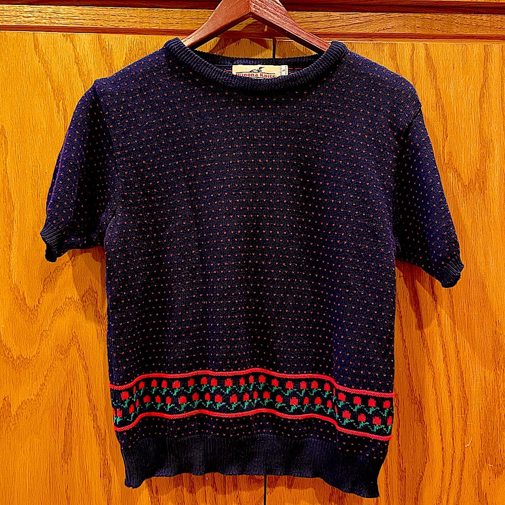 Vintage Winona Knits short-sleeve sweater